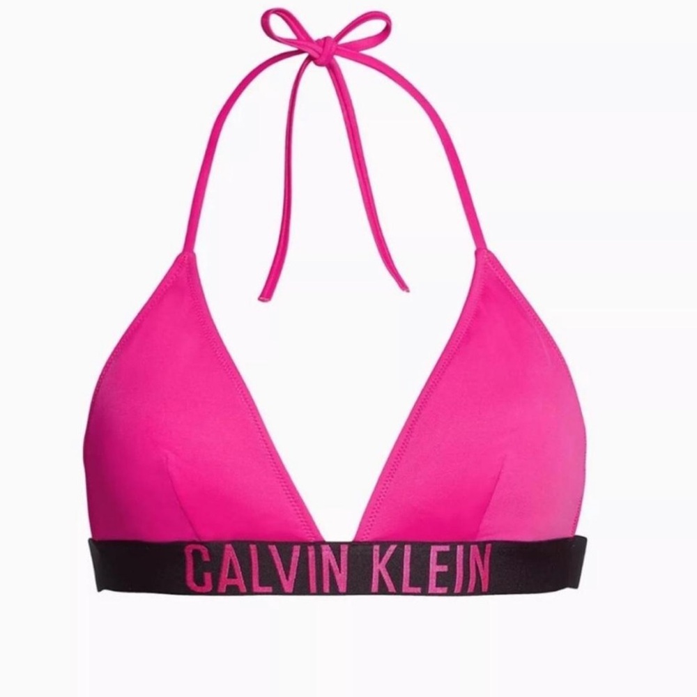Calvin Klein Fuchsia Halter Bikini Top